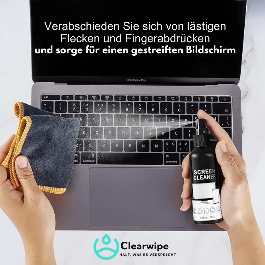 ClearWipe™ Bildschirmreiniger-Spray