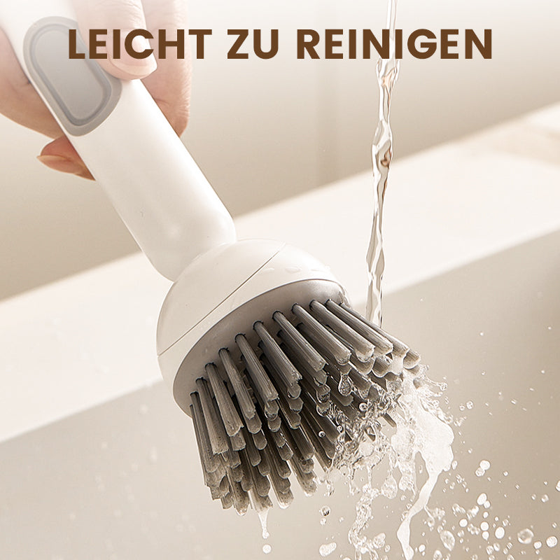 Bürste mit drehbarem Kopf für hartnäckigen Schmutz