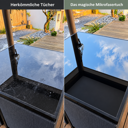 Wiederverwendbare Mikrofaser-Reinigungstücher im praktischen 5er-Set