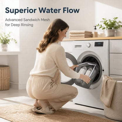 Praktischer Schuh-Waschbeutel für weniger Aufwand bei der Schuhpflege